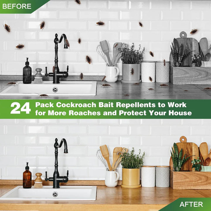 Roach Repellent Coackroach Killer Gel Pack of 12 (Buy 1 Get 1 Free)🔥🔥