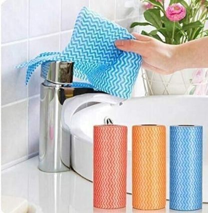 Microfiber Cleaning Cloth Roll (75 pieces)