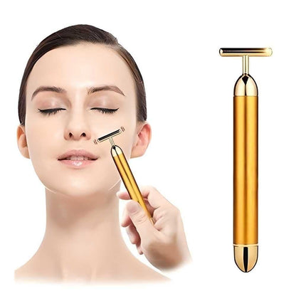 🔥 HOT SALE 🔥 Luxury Skincare 24K Gold Energy Electric Facial Massager Roller (50% OFF)