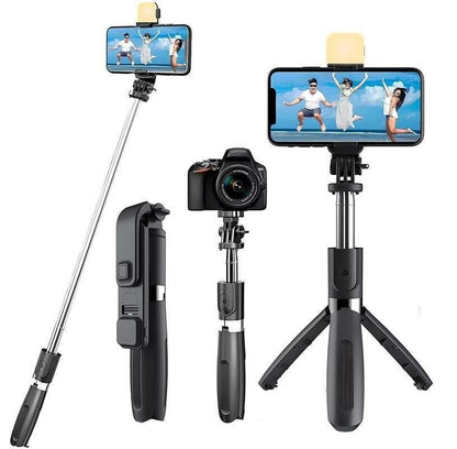 🔥Last Day 50% OFF🔥 MagicGrip Pro – Compact 3-in-1 Selfie Stick Tripod with Remote
