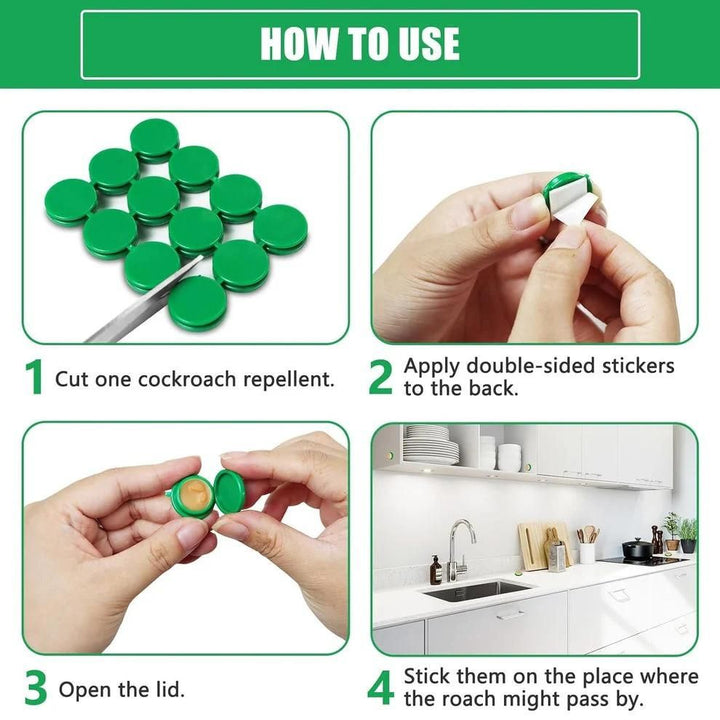 Roach Repellent Coackroach Killer Gel Pack of 12 (Buy 1 Get 1 Free)🔥🔥