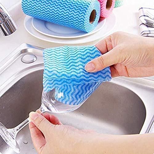 Microfiber Cleaning Cloth Roll (75 pieces)